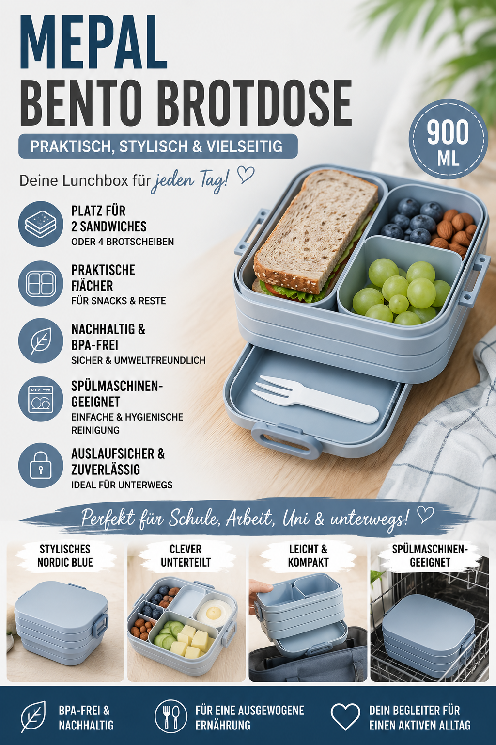 Bento Lunchbox – Warum sie perfekt für Meal Prep und eine gesunde Ernährung ist